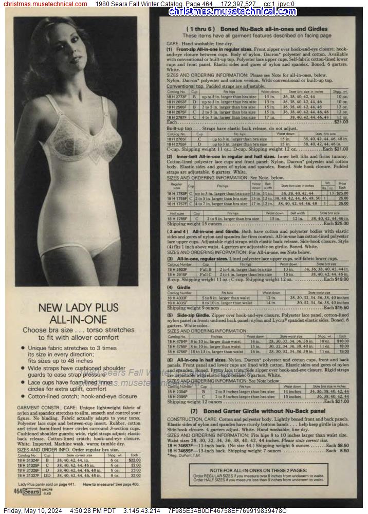 1980 Sears Fall Winter Catalog, Page 464