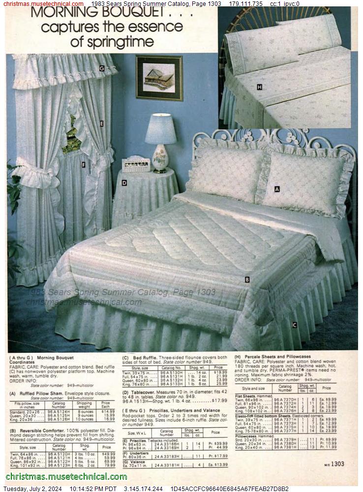 1983 Sears Spring Summer Catalog, Page 1303