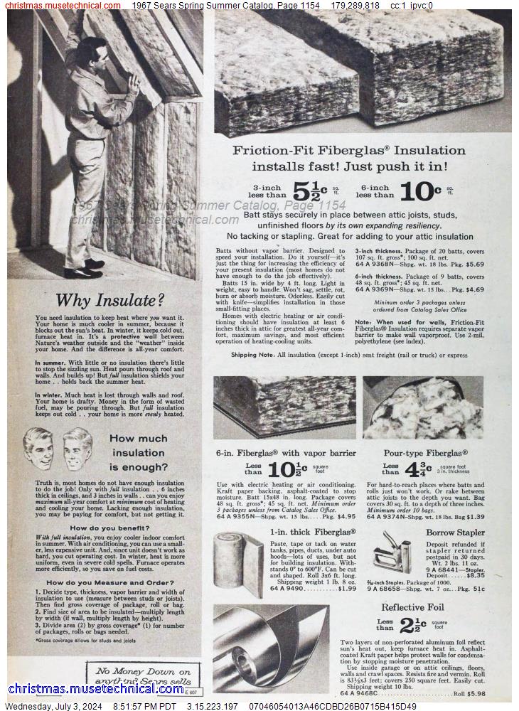 1967 Sears Spring Summer Catalog, Page 1154