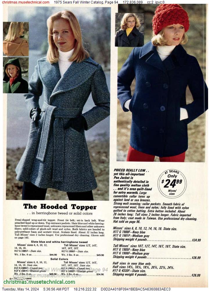 1975 Sears Fall Winter Catalog, Page 94