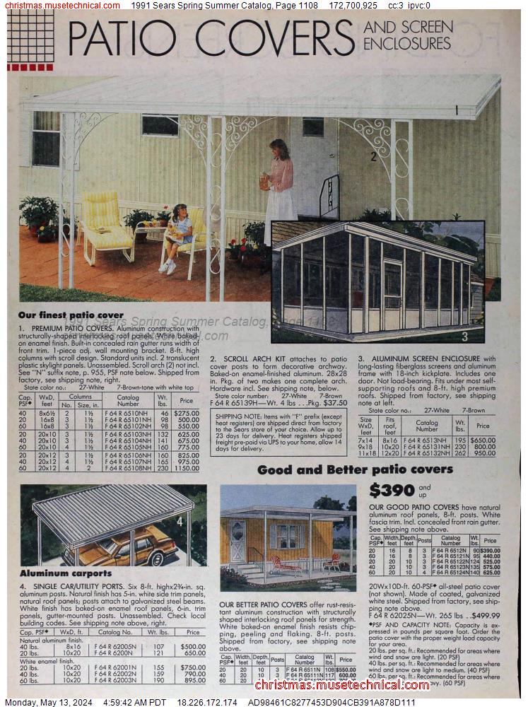 1991 Sears Spring Summer Catalog, Page 1108