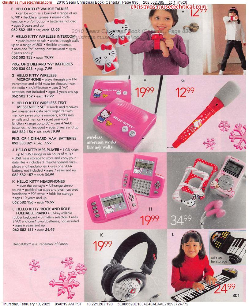 2010 Sears Christmas Book (Canada), Page 830