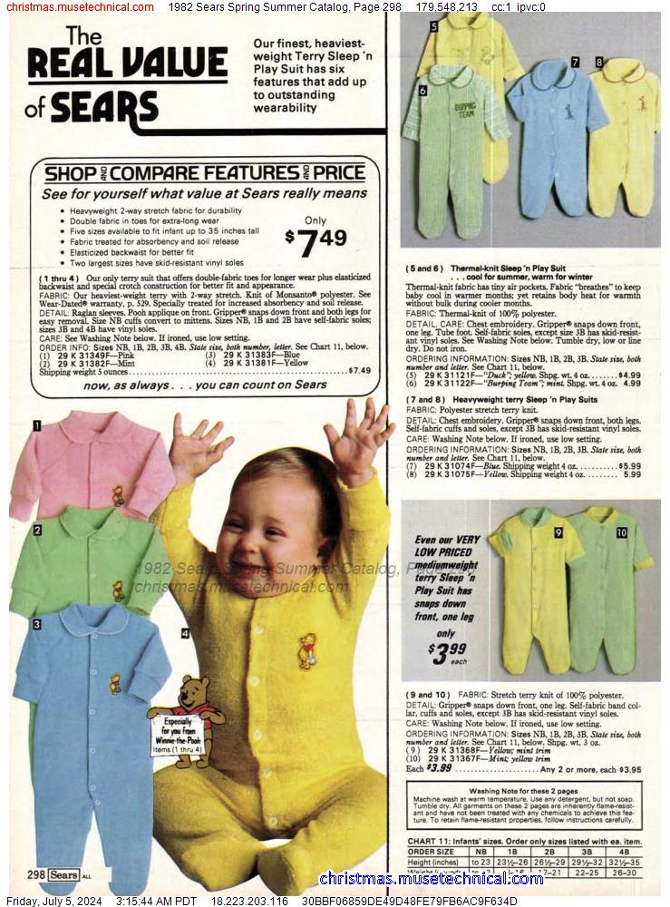 1982 Sears Spring Summer Catalog, Page 298