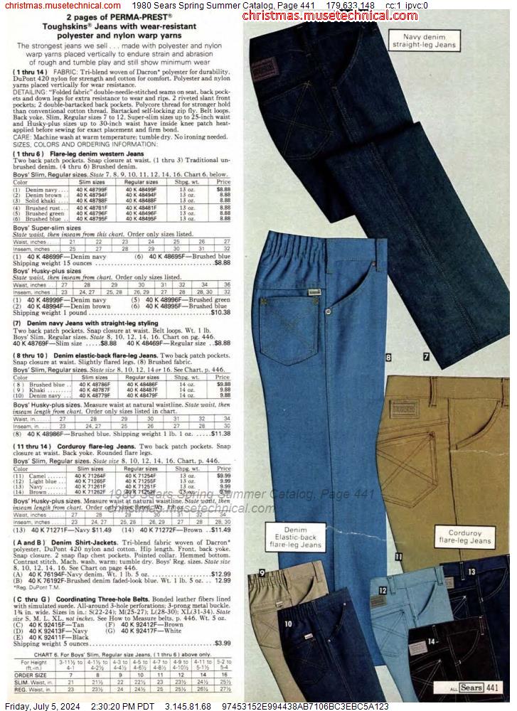 1980 Sears Spring Summer Catalog, Page 441