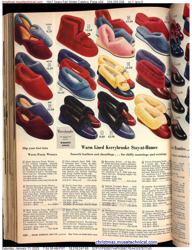 1947 Sears Fall Winter Catalog, Page 430