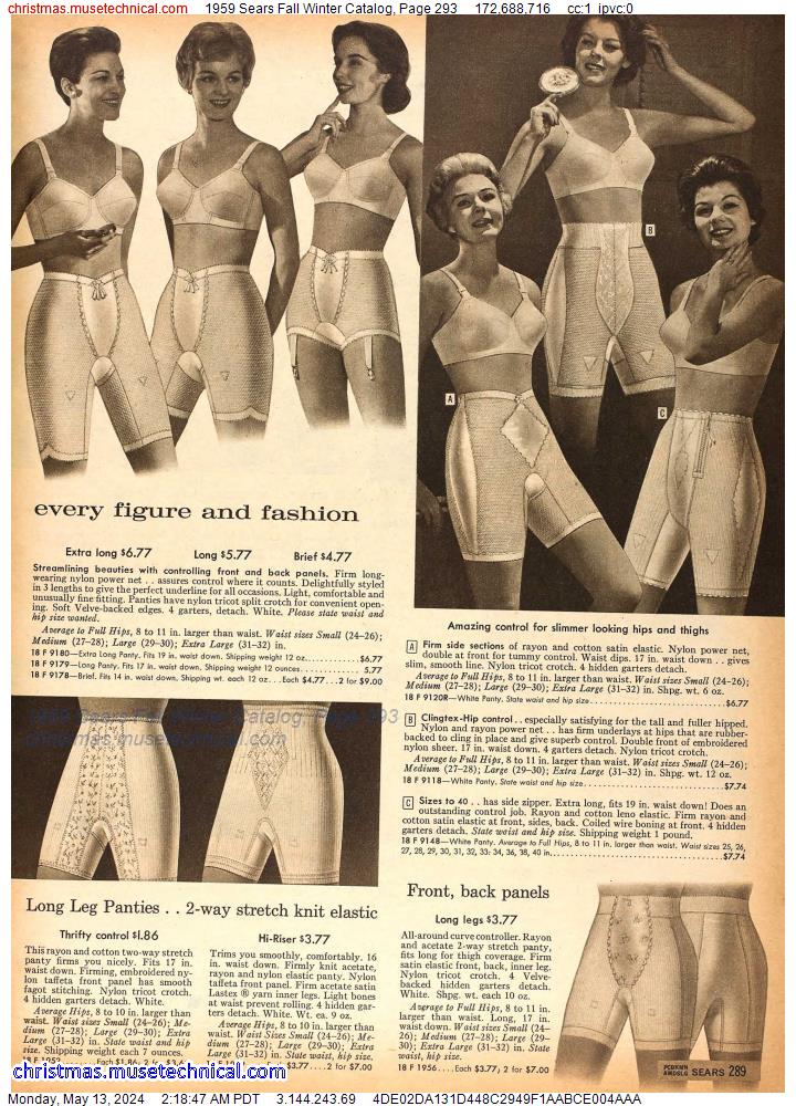1959 Sears Fall Winter Catalog, Page 293