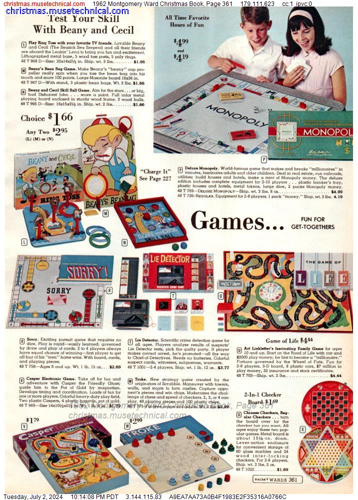 1962 Montgomery Ward Christmas Book, Page 361