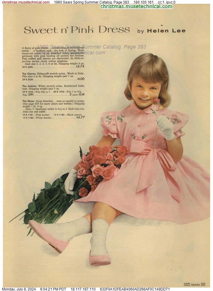 1960 Sears Spring Summer Catalog, Page 383