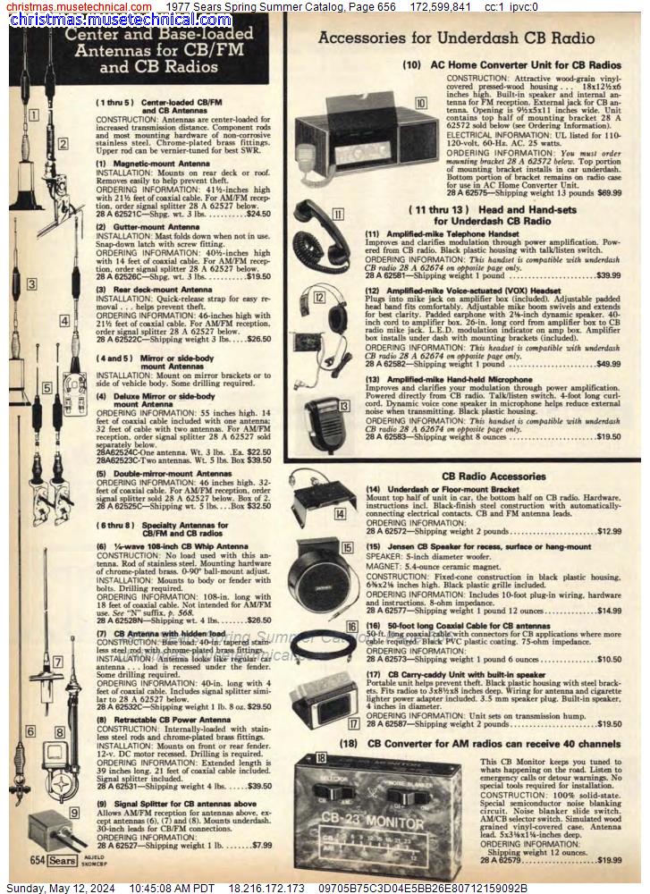 1977 Sears Spring Summer Catalog, Page 656