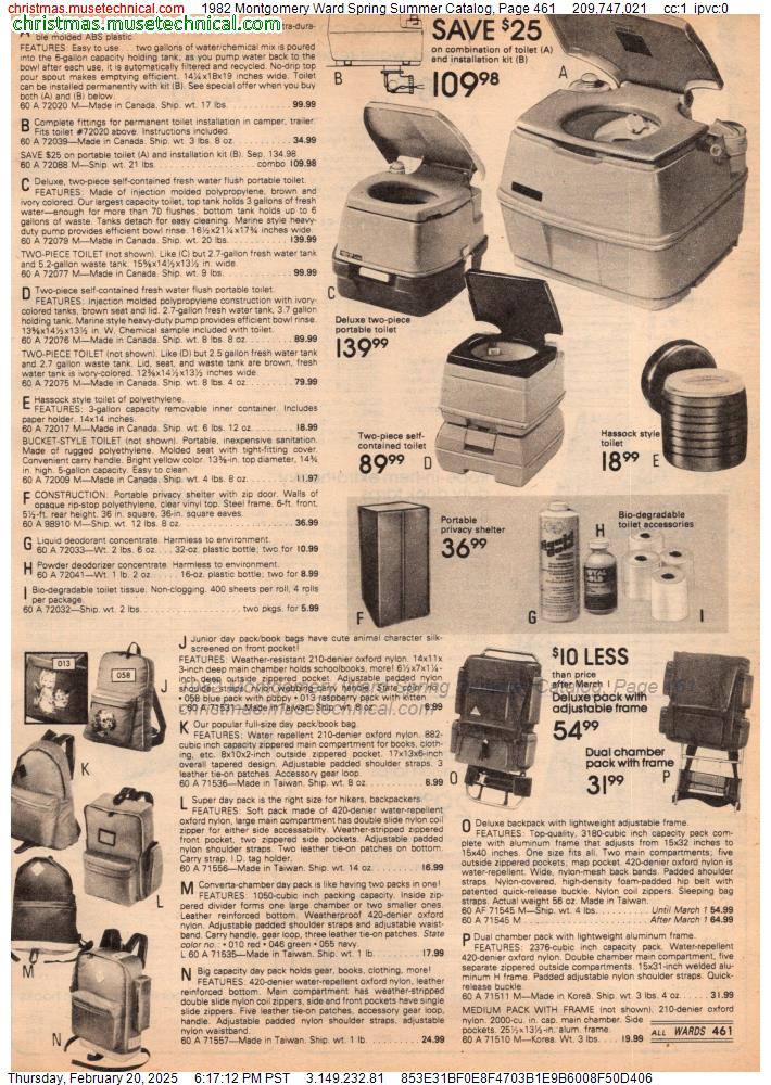 1982 Montgomery Ward Spring Summer Catalog, Page 461