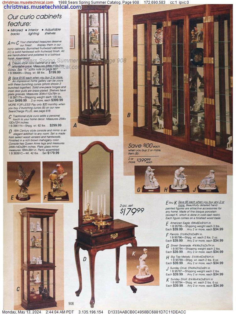 1988 Sears Spring Summer Catalog, Page 908