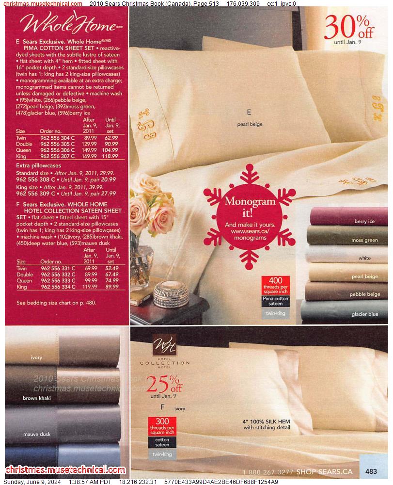 2010 Sears Christmas Book (Canada), Page 513