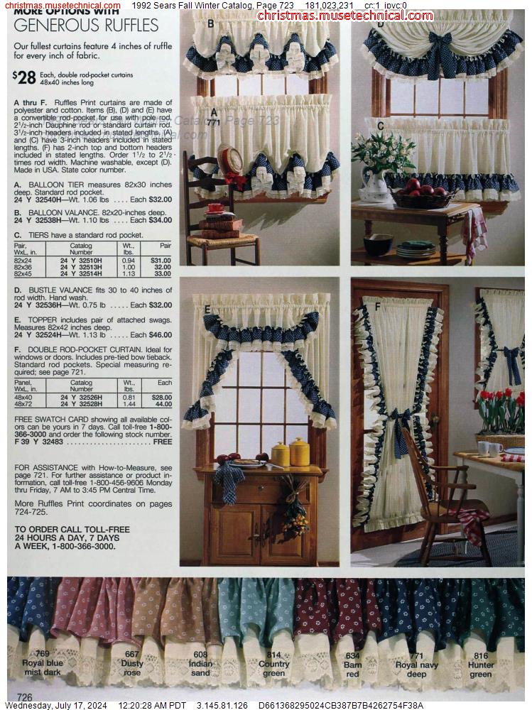 1992 Sears Fall Winter Catalog, Page 723