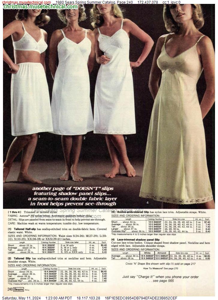 1980 Sears Spring Summer Catalog, Page 240