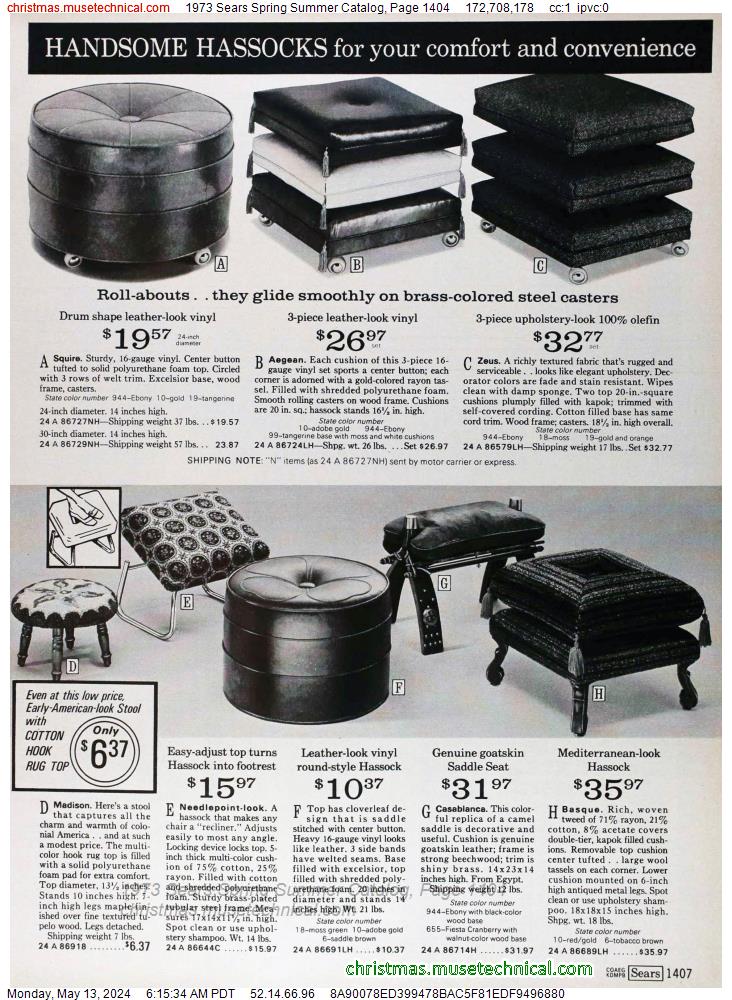 1973 Sears Spring Summer Catalog, Page 1404