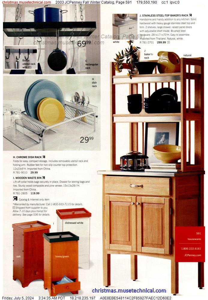 2003 JCPenney Fall Winter Catalog, Page 591