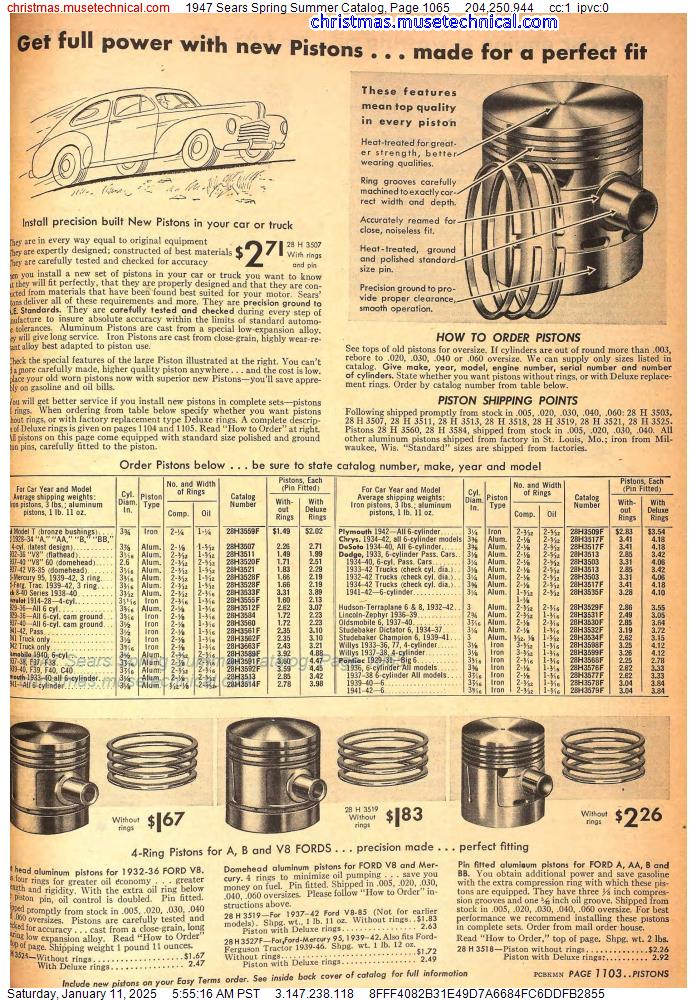 1947 Sears Spring Summer Catalog, Page 1065