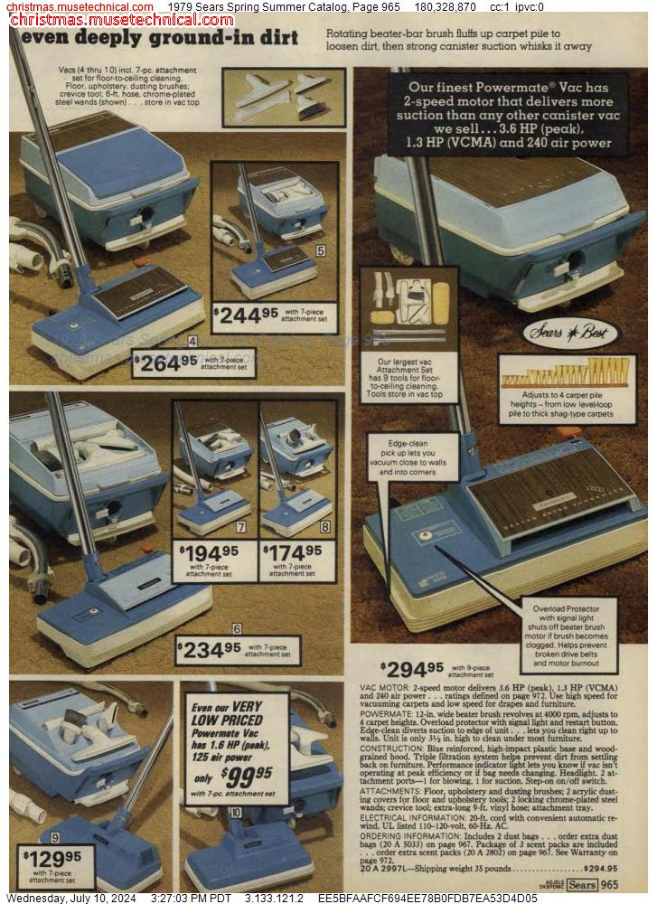 1979 Sears Spring Summer Catalog, Page 965