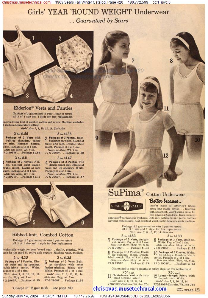 1963 Sears Fall Winter Catalog, Page 420