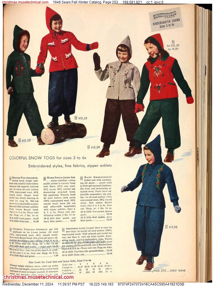 1946 Sears Fall Winter Catalog, Page 253