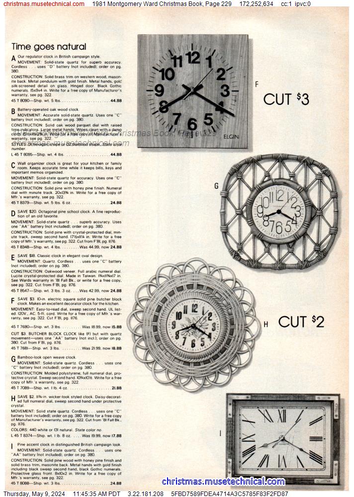 1981 Montgomery Ward Christmas Book, Page 229
