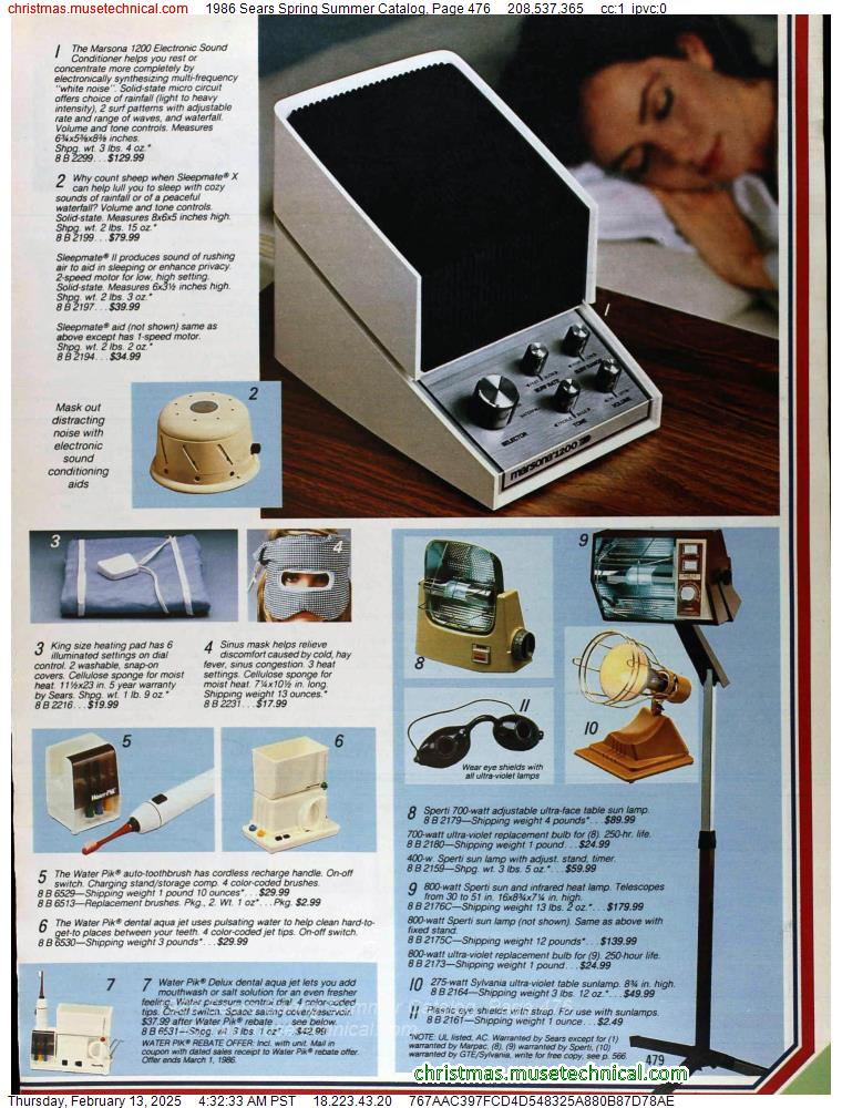 1986 Sears Spring Summer Catalog, Page 476