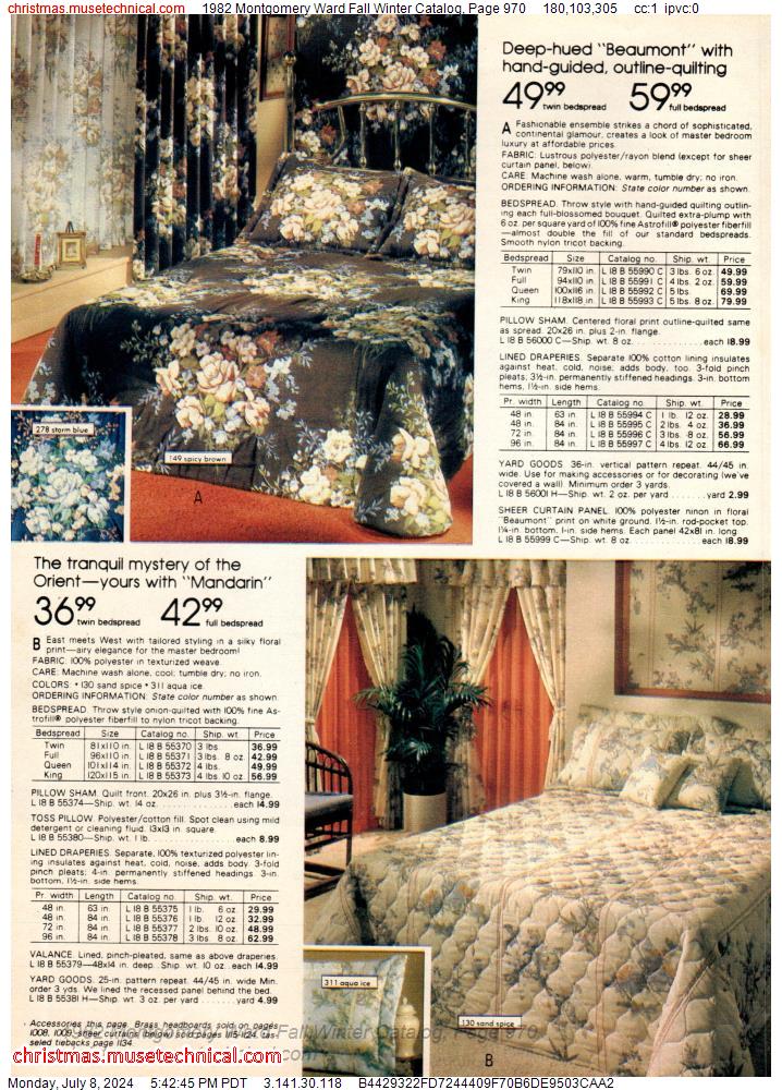 1982 Montgomery Ward Fall Winter Catalog, Page 970