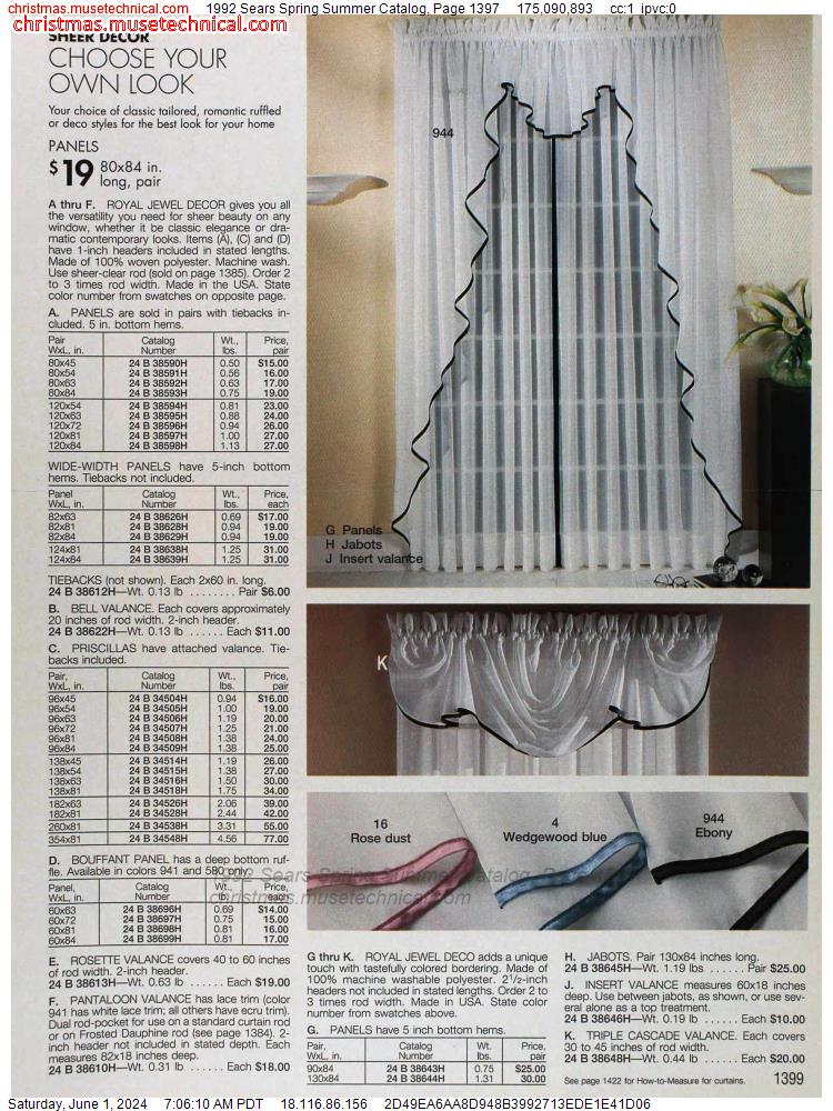 1992 Sears Spring Summer Catalog, Page 1397