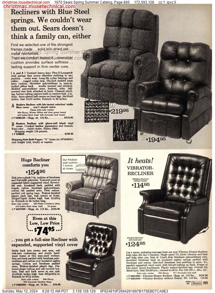 1970 Sears Spring Summer Catalog, Page 895