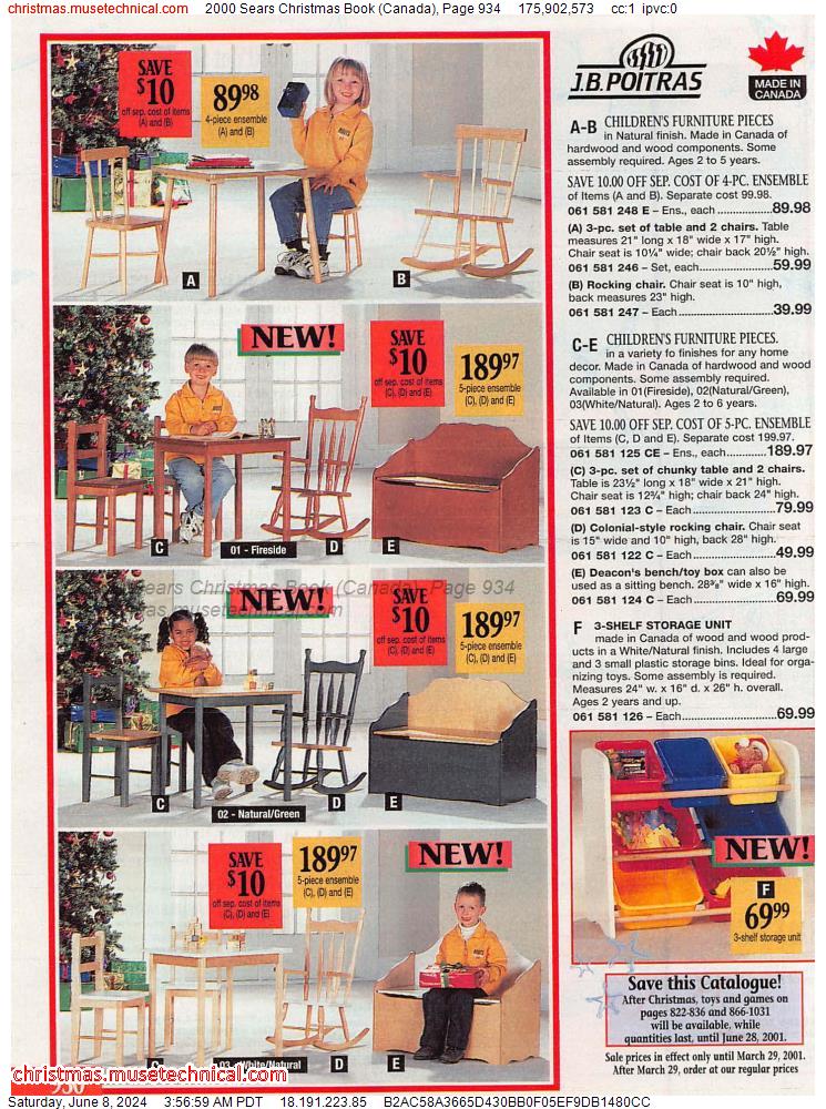 2000 Sears Christmas Book (Canada), Page 934