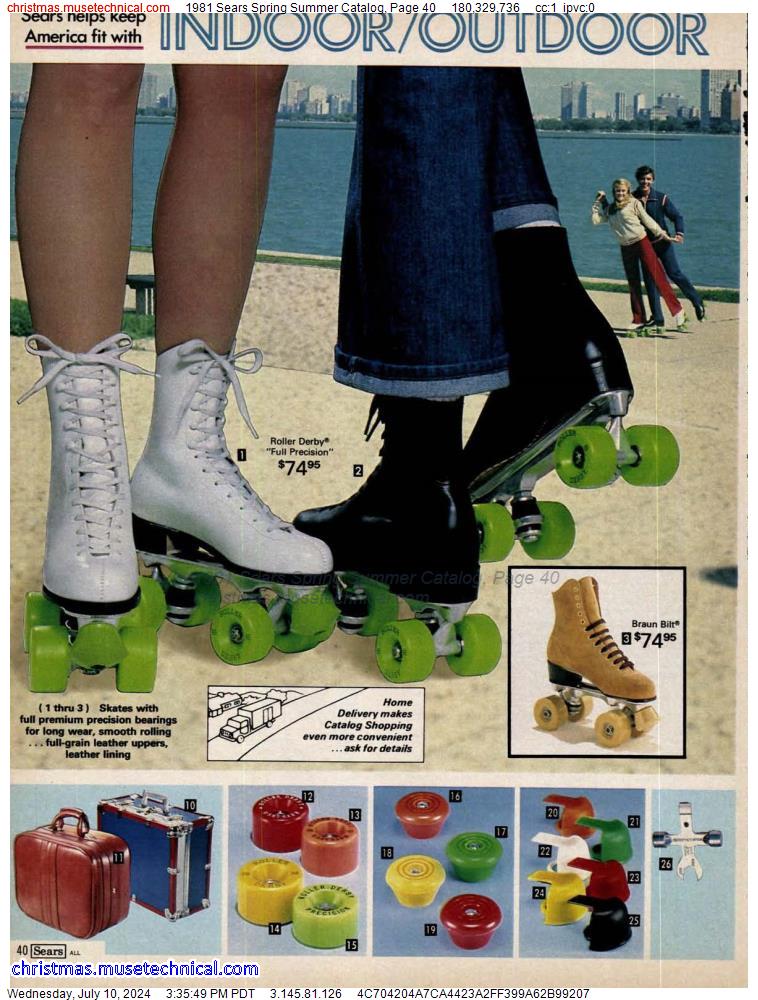 1981 Sears Spring Summer Catalog, Page 40