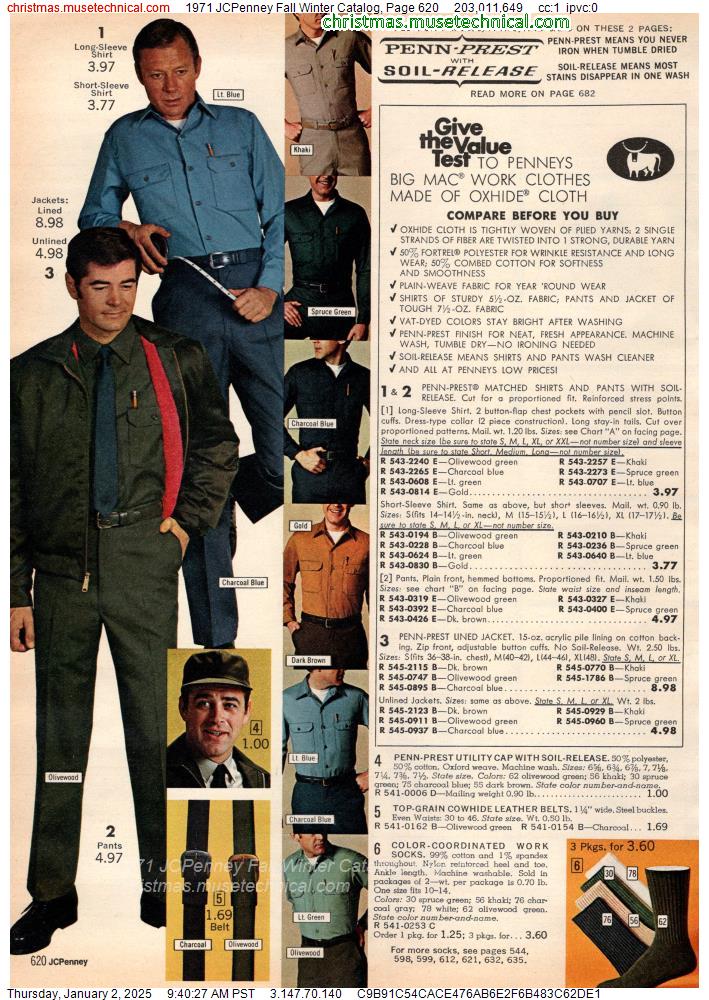 1971 JCPenney Fall Winter Catalog, Page 620