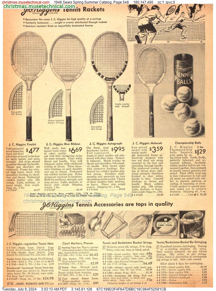 1946 Sears Spring Summer Catalog, Page 548