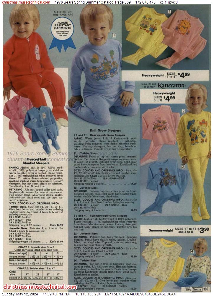 1976 Sears Spring Summer Catalog, Page 369