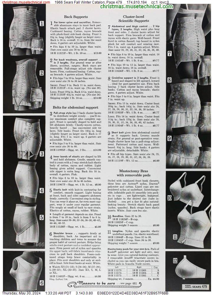 1966 Sears Fall Winter Catalog, Page 479