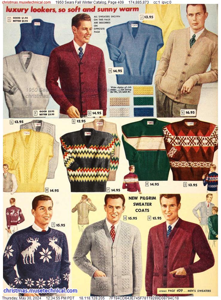 1950 Sears Fall Winter Catalog, Page 409