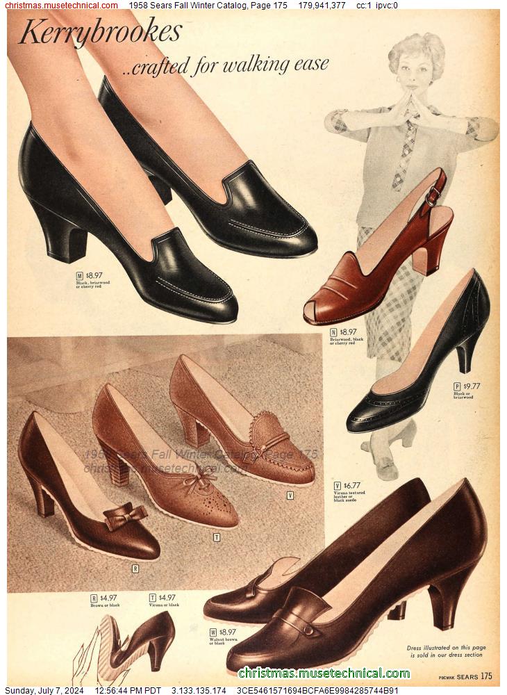 1958 Sears Fall Winter Catalog, Page 175