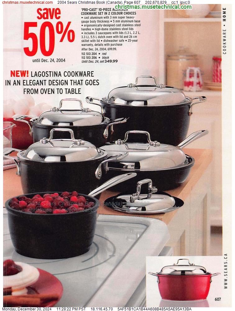 2004 Sears Christmas Book (Canada), Page 607