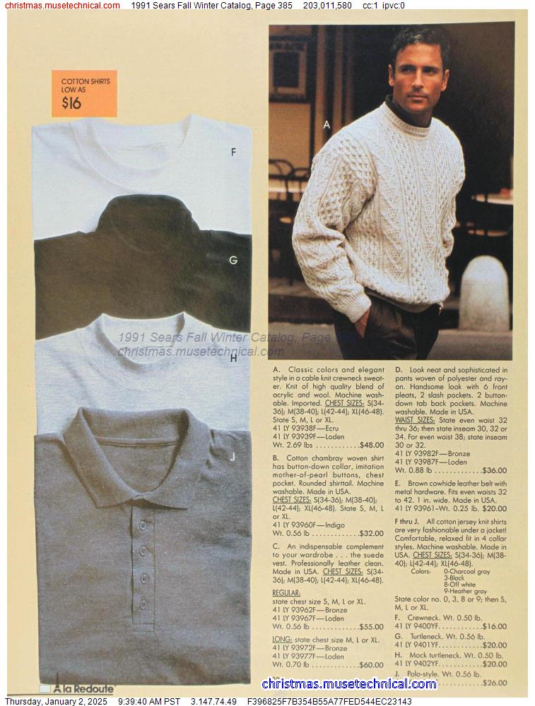 1991 Sears Fall Winter Catalog, Page 385