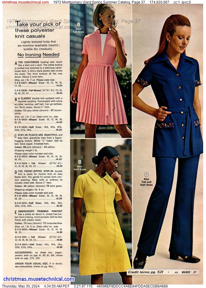 1972 Montgomery Ward Spring Summer Catalog, Page 37