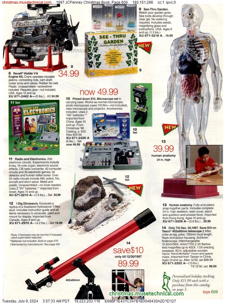 1997 JCPenney Christmas Book, Page 609