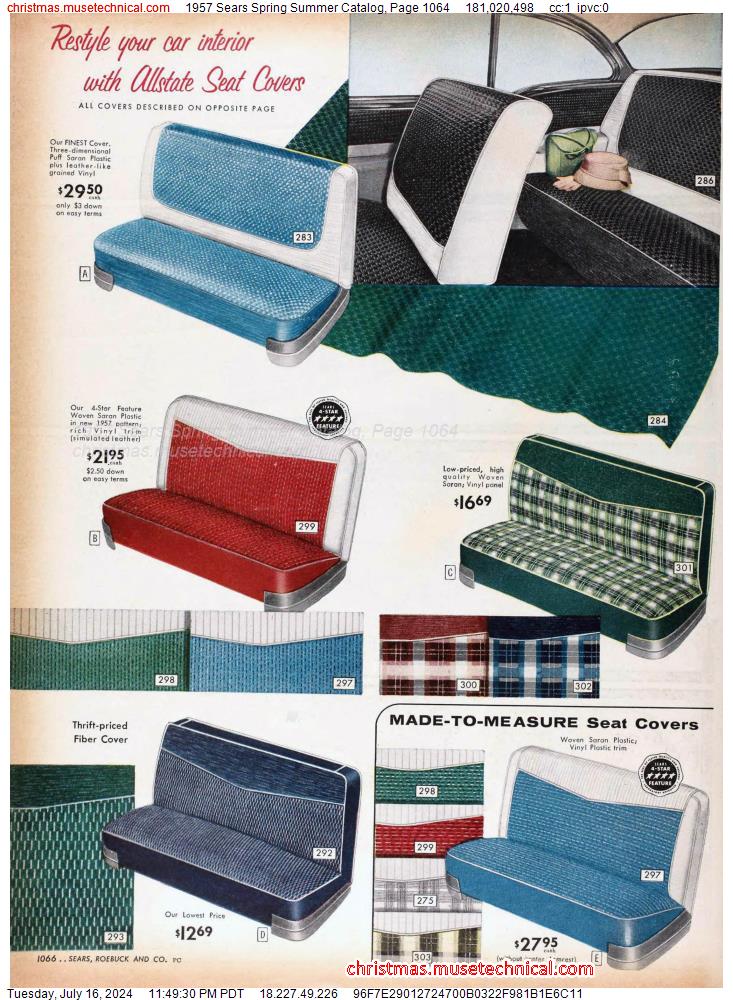 1957 Sears Spring Summer Catalog, Page 1064