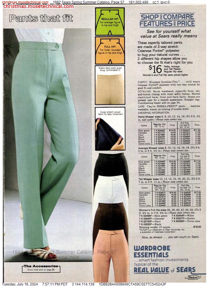 1982 Sears Spring Summer Catalog, Page 57