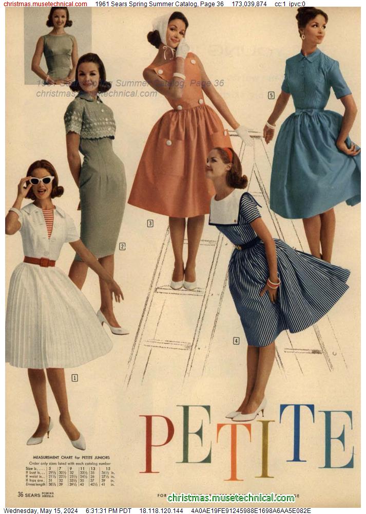 1961 Sears Spring Summer Catalog, Page 36