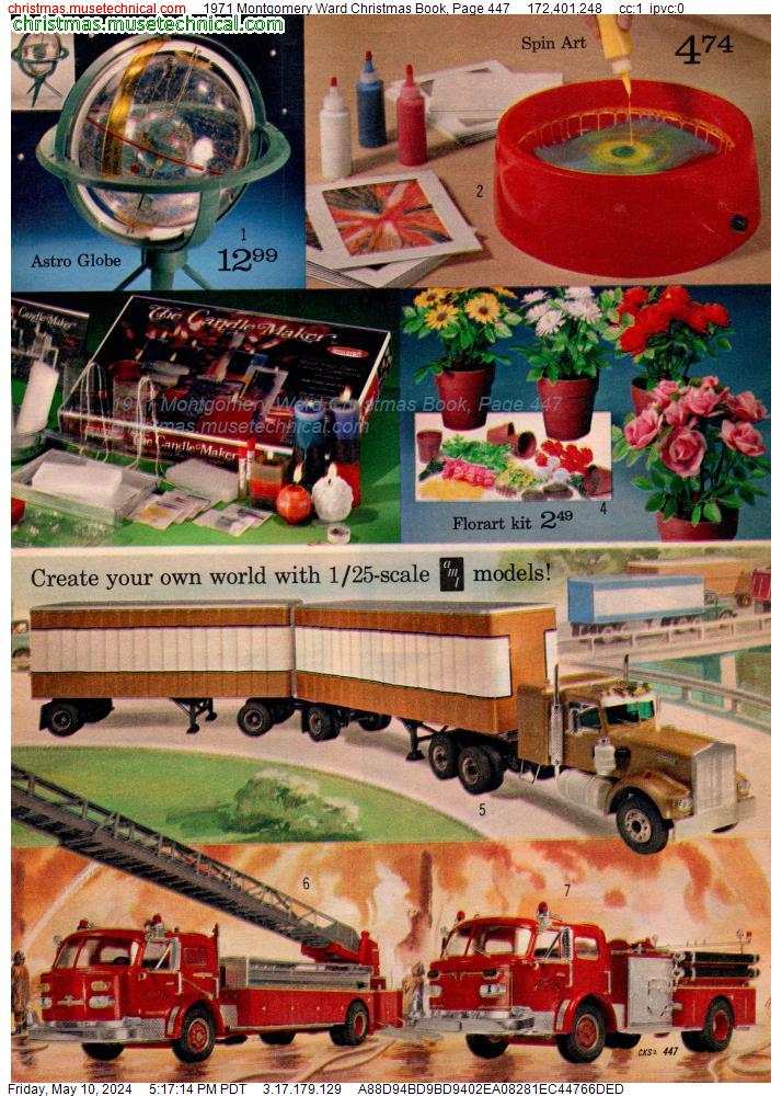 1971 Montgomery Ward Christmas Book, Page 447