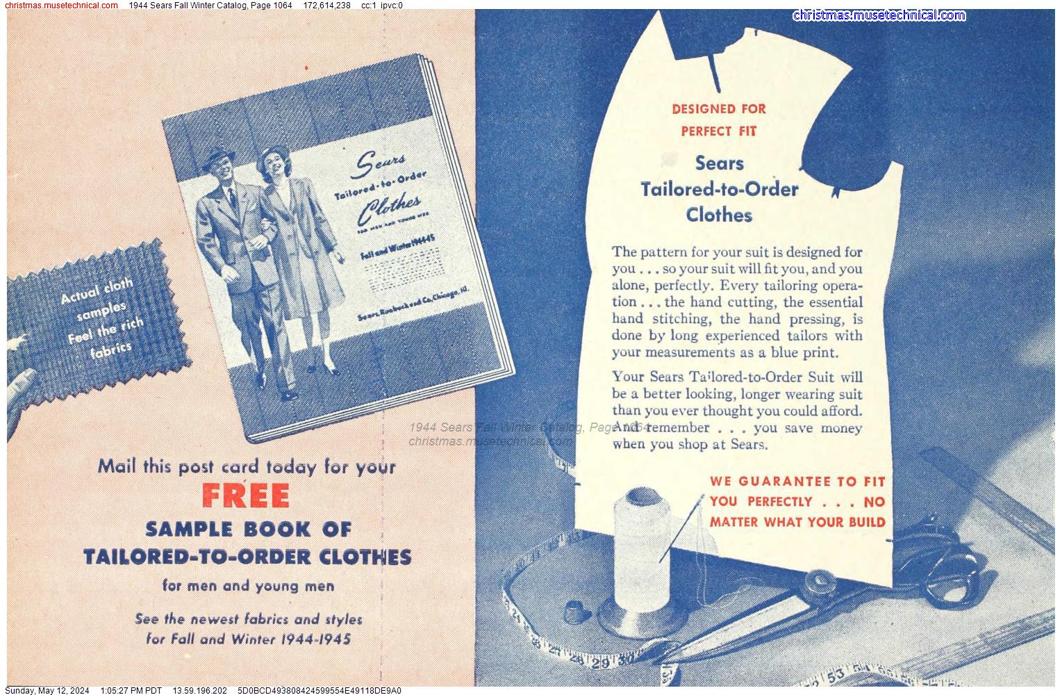 1944 Sears Fall Winter Catalog, Page 1064
