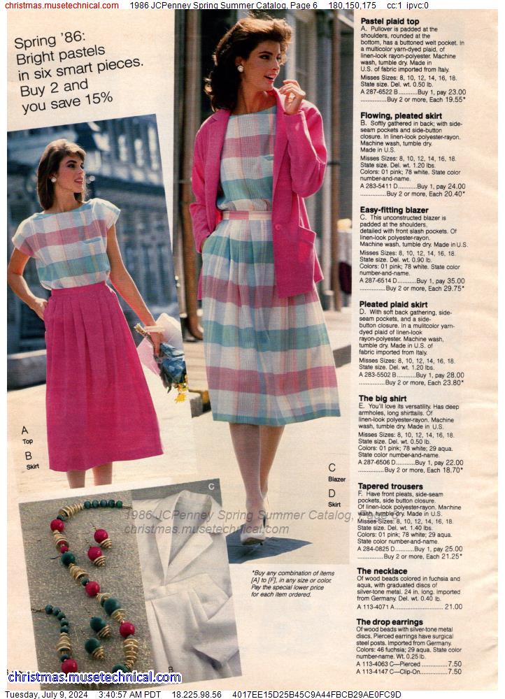 1986 JCPenney Spring Summer Catalog, Page 6
