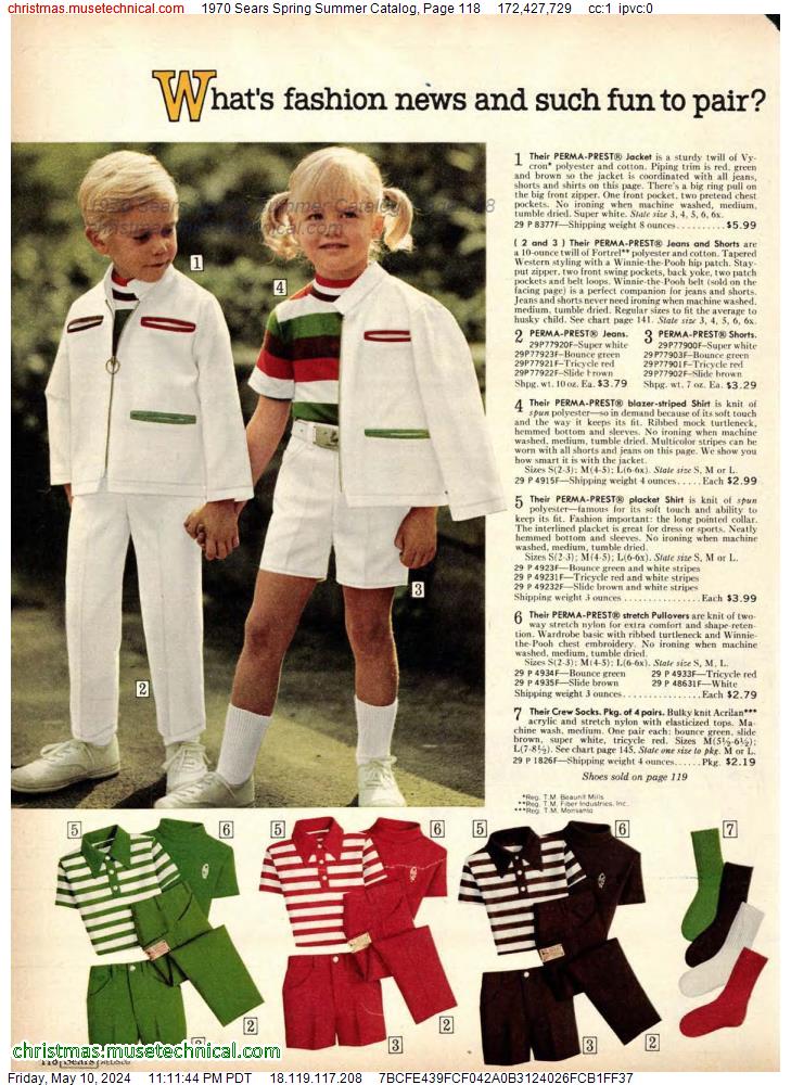 1970 Sears Spring Summer Catalog, Page 118