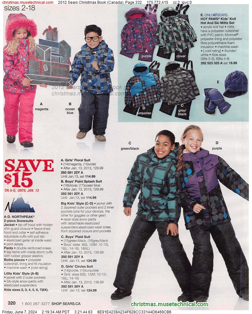 2012 Sears Christmas Book (Canada), Page 332