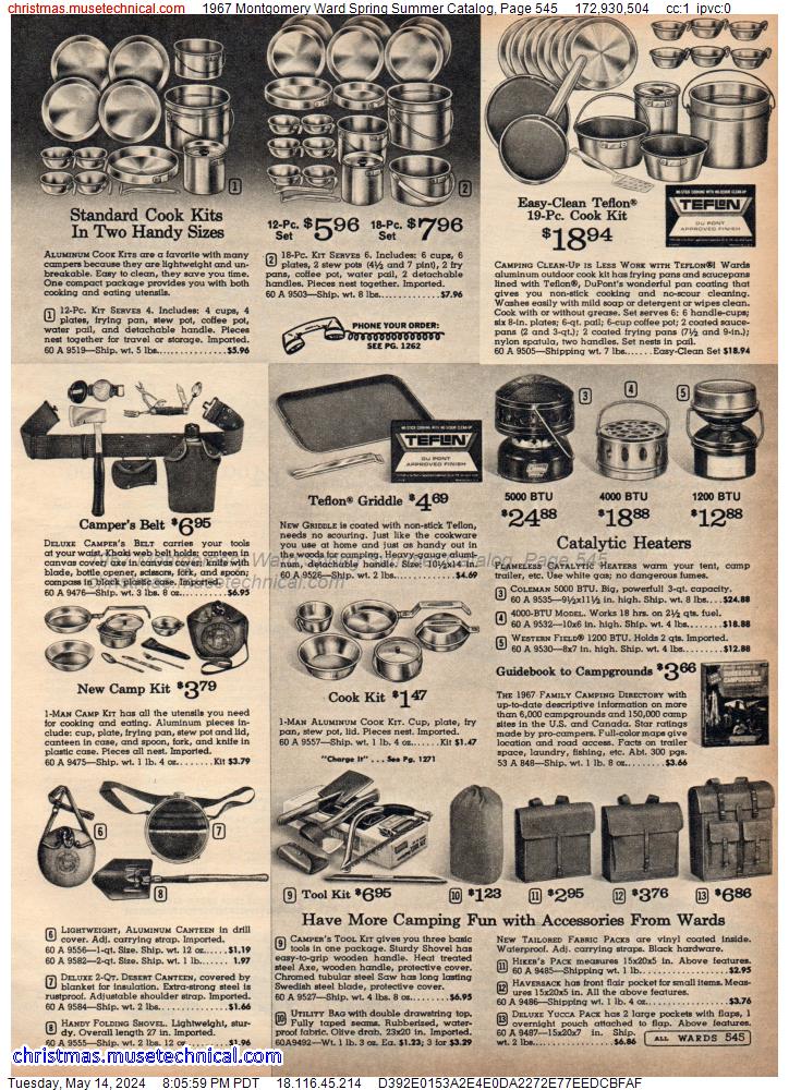 1967 Montgomery Ward Spring Summer Catalog, Page 545